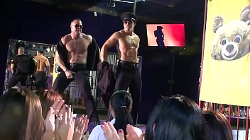 DANCINGBEAR - Male Strippers Slangin' Big Cock Into Warm, Waiting Mouths