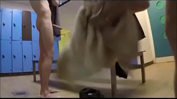 Gym public shower erection hidden cam